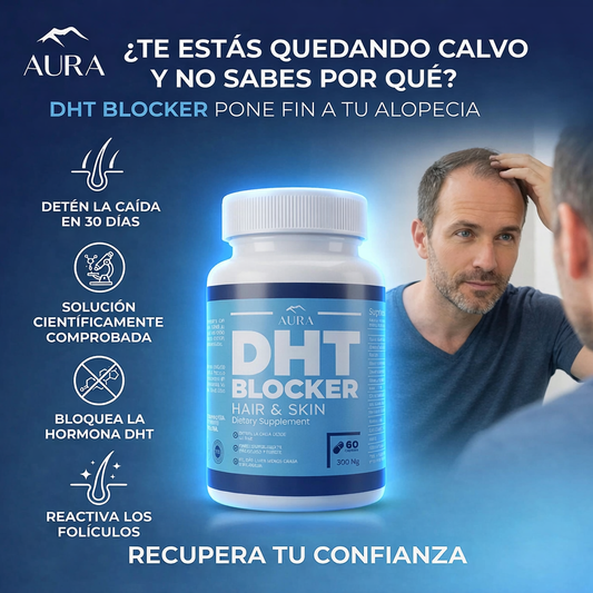 AURA® DHT Blocker – Control natural contra la alopecia androgenética